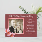 Plumeria Foto Huwelijksjubileum Feest voor Paren Kaart (Staand voorkant)