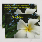 Plumeria Frangipani - Bloemsympathie Hartelijk dan Bedankkaart (Voorkant / Achterkant)