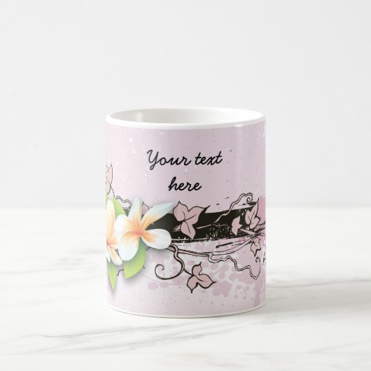  Plumeria/Frangipani en Ivy Roze mok (Center)