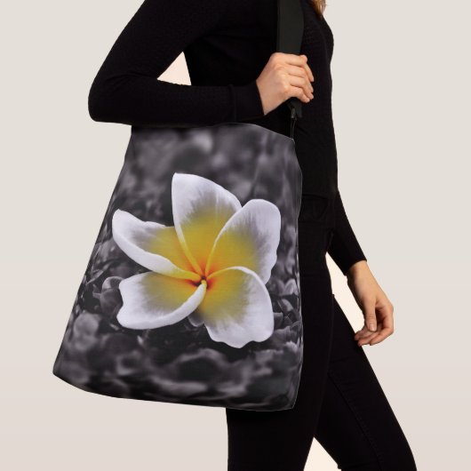 Plumeria Frangipani Hawaii Flower Crossbody Tas (Dichtbij)