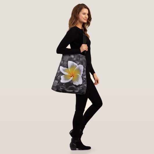 Plumeria Frangipani Hawaii Flower Crossbody Tas (Op model)
