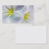 Plumeria Frangipani Hawaii Flower Gepersonaliseerd Visitekaartje (Voorkant / Achterkant)