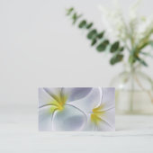 Plumeria Frangipani Hawaii Flower Gepersonaliseerd Visitekaartje (Staand voorkant)