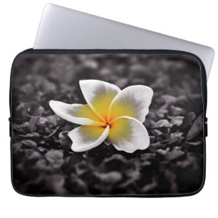 Plumeria Frangipani Hawaii Flower Laptop Sleeve