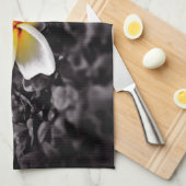 Plumeria Frangipani Hawaii Flower Theedoek (Quarter Fold)