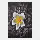 Plumeria Frangipani Hawaii Flower Theedoek (Verticaal)