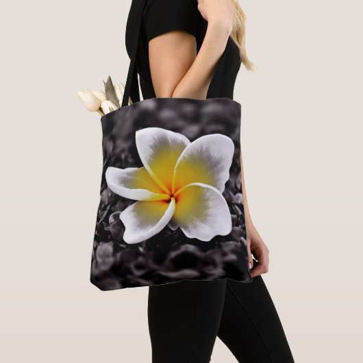 Plumeria Frangipani Hawaii Flower Tote Bag (Dichtbij)