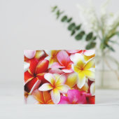 Plumeria Frangipani Hawaii Gepersonaliseerd Briefkaart (Staand voorkant)
