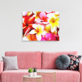 Plumeria Frangipani Hawaii Gepersonaliseerd Canvas Afdruk (Insitu (Woonkamer))