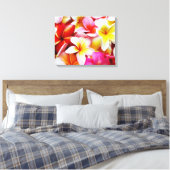 Plumeria Frangipani Hawaii Gepersonaliseerd Canvas Afdruk (Insitu (Slaapkamer))