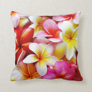 Plumeria Frangipani Hawaii Gepersonaliseerd Kussen