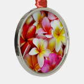 Plumeria Frangipani Hawaii Gepersonaliseerd Metalen Ornament (Rechts)