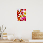 Plumeria Frangipani Hawaii Gepersonaliseerd Poster (Keuken)