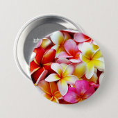 Plumeria Frangipani Hawaii Gepersonaliseerd Ronde Button 7,6 Cm (Voorkant /achterkant)