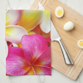 Plumeria Frangipani Hawaii Gepersonaliseerd Theedoek (Quarter Fold)