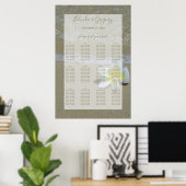 Plumeria Frangipani op zand bruiloft Poster (Thuiskantoor)