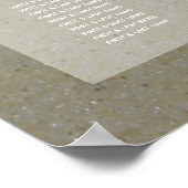 Plumeria Frangipani op zand bruiloft Poster (Hoek)