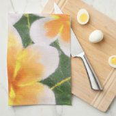 Plumeria Frangipani Tropische keukendoek Theedoek (Quarter Fold)