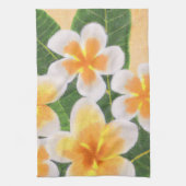 Plumeria Frangipani Tropische keukendoek Theedoek (Verticaal)