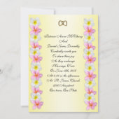 Plumeria Frangipani Weddenschap Kaart (Voorkant)