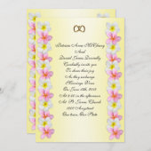 Plumeria Frangipani Weddenschap Kaart (Voorkant / Achterkant)