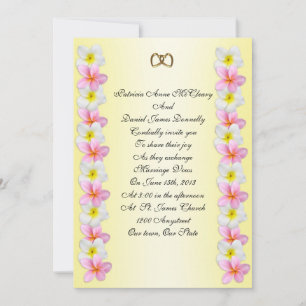 Plumeria Frangipani Weddenschap Kaart