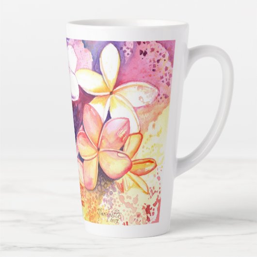 Plumeria Fun Latte Mok (Rechts)