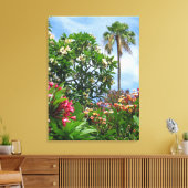 Plumeria Garden Canvas Afdruk (Insitu (Woonkamer))
