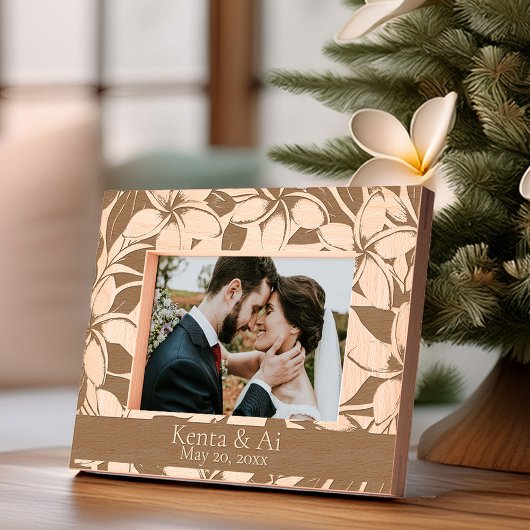 Plumeria Gegraveerde Lijstjes