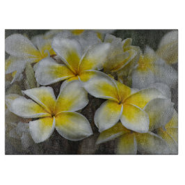 Plumeria, gele bloem fotografie snijplank