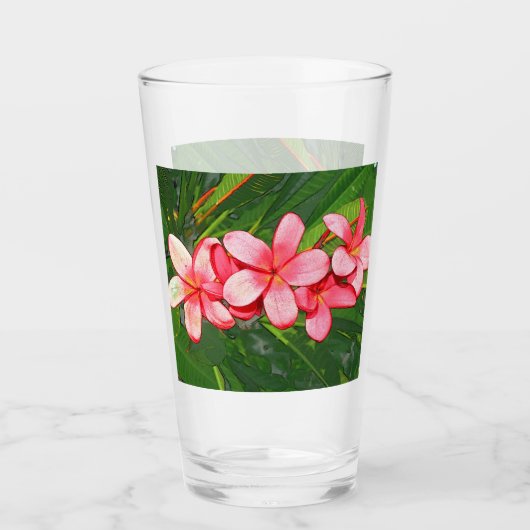 Plumeria Glas (Voorkant)