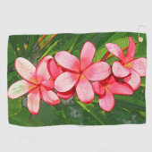 plumeria golfhanddoek (Horizontaal)