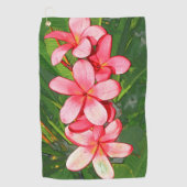 plumeria golfhanddoek (Voorkant)