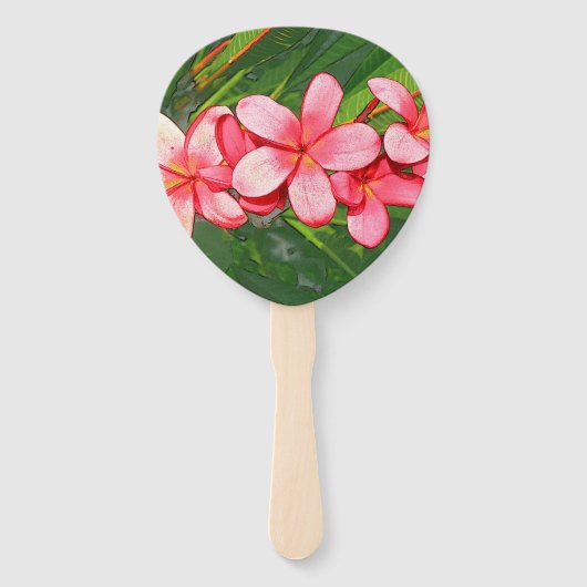 Plumeria Handwaaier (Voorkant)