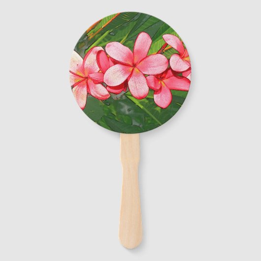 Plumeria Handwaaier (Voorkant)