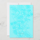 Plumeria Hawaiian Rehearsal Dinner Invitation Kaart (Achterkant)