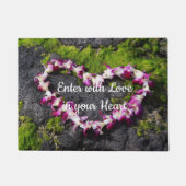 Plumeria Heart Shaped Flower Lei Deurmat (Voorkant)