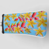 Plumeria Heliconia Golfheadcover (Voorkant)