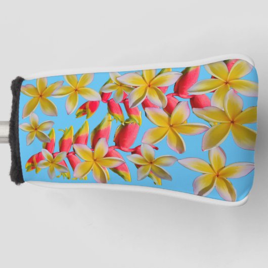 Plumeria Heliconia Golfheadcover (Voorkant)