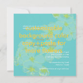 Plumeria/Hot Pink Luau/Afstuderen/bruiloft Kaart (Achterkant)