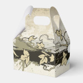 Plumeria & Ivy aangepaste beige bruiloft Bedankdoosjes (Achterkant)