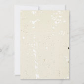 Plumeria & Ivy bruiloft repetitie diner Kaart (Achterkant)