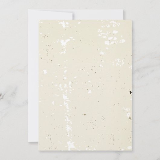 Plumeria & Ivy bruiloft repetitie diner Kaart (Achterkant)