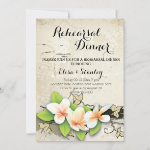  Plumeria & Ivy bruiloft repetitie diner Kaart