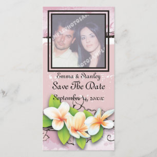  plumeria ivy roze wit Save the Date