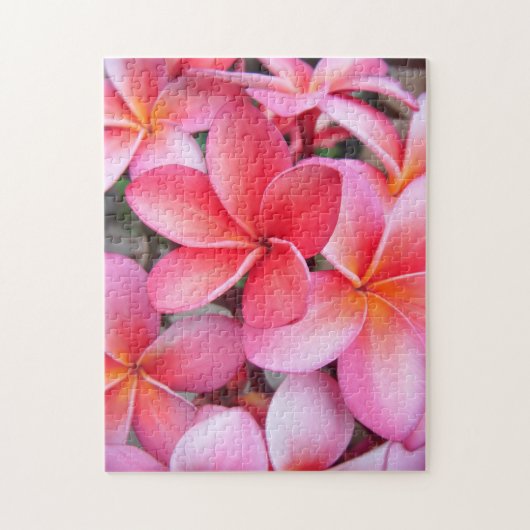 *Plumeria* Jigzaag Puzzle Legpuzzel (Verticaal)