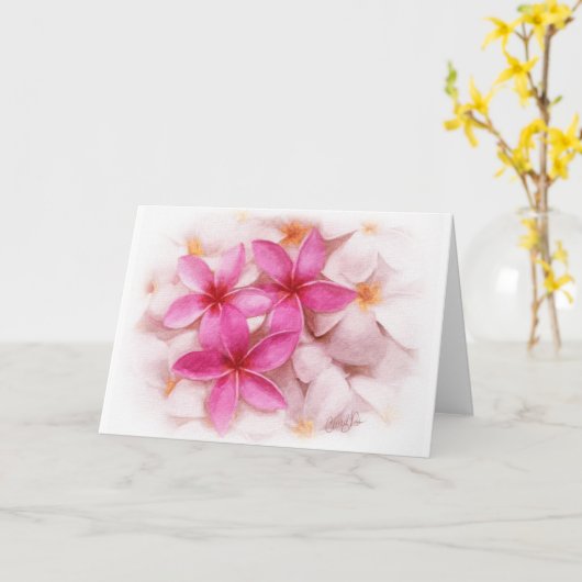 Plumeria Kaart (Gele Bloem)