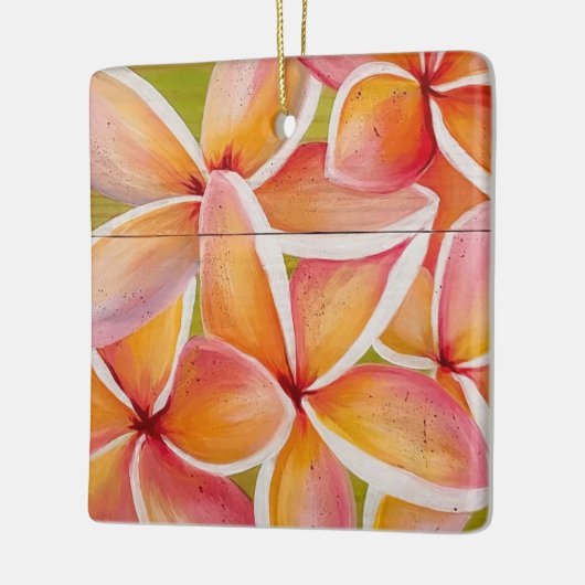 Plumeria Keramisch Ornament (Links)