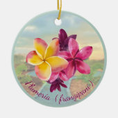 Plumeria Keramisch Ornament (Voorkant)