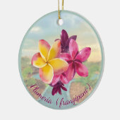Plumeria Keramisch Ornament (Links)